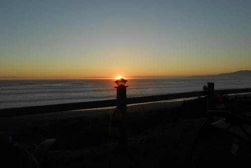 Sunset over the Pacific Ocean at Sea Escape